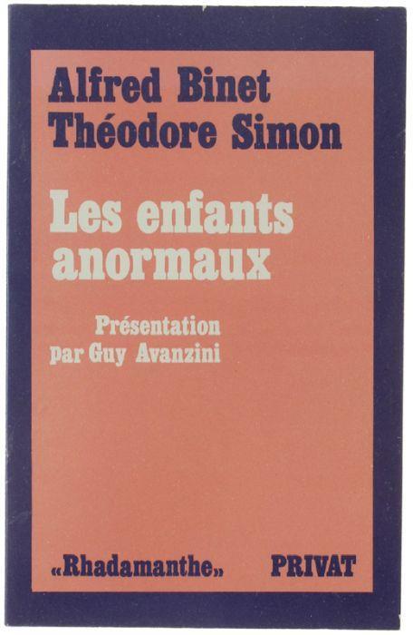 Les Enfants Anormaux - Alfred Binet - copertina