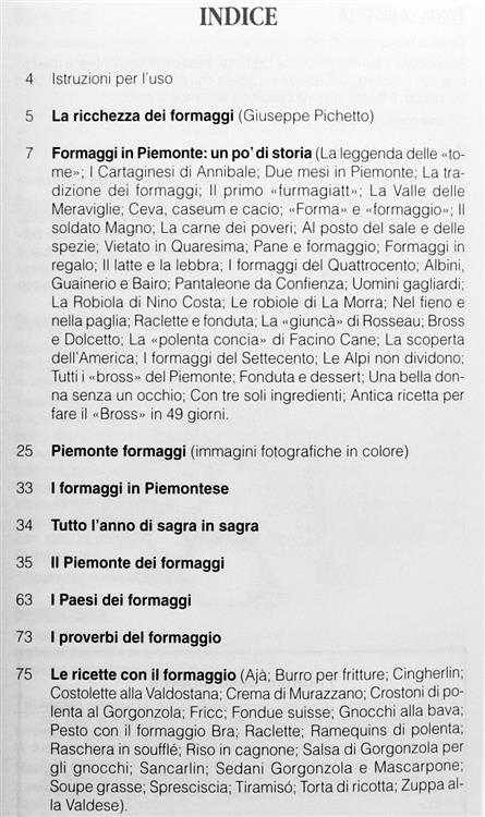 Formaggi - Le Cose Buone Del Piemonte