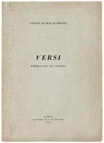 Versi Pubblicati E Inediti