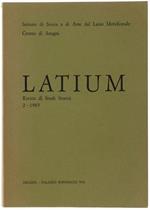 Latium. Rivista Di Studi Storici. N. 2 - 1985