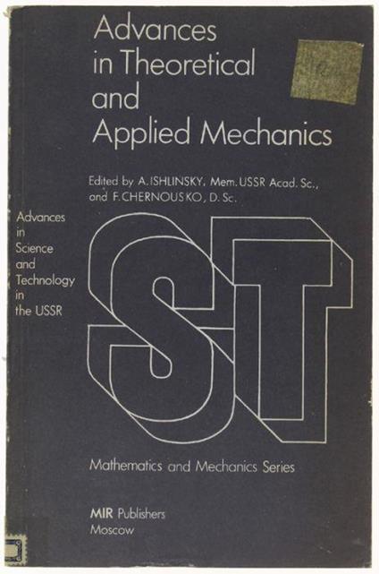 Advances In Theoretical And Applied Mechanics - copertina