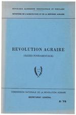 Revolution Agraire (Textes Fondamentaux)