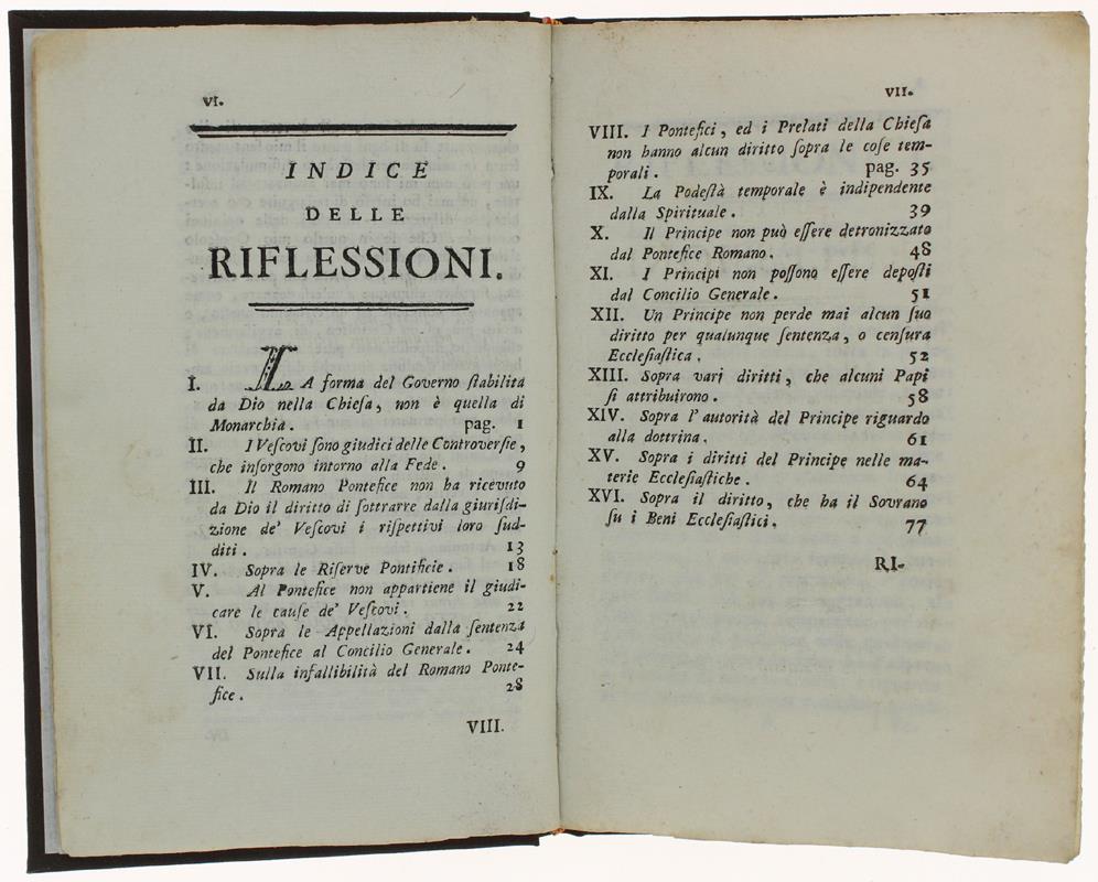 Riflessioni Sopra L'autorità Dè Vescovi, E Dè Principi Nella Chiesa