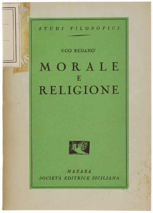 Morale E Religione - Ugo Redanò - copertina