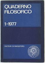 Quaderno Filosofico 1-1977