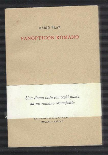 Panopticon Romano - Mario Praz - copertina