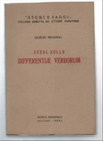 Studi Sulle Differentiae Verborum
