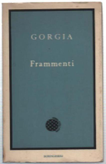 Frammenti - Gorgia - copertina