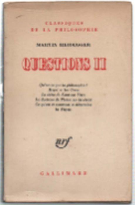 Questions Ii - Martin Heidegger - copertina