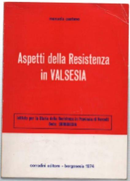 Aspetti Della Resistenza In Valsesia - Manuela Costanzo - copertina