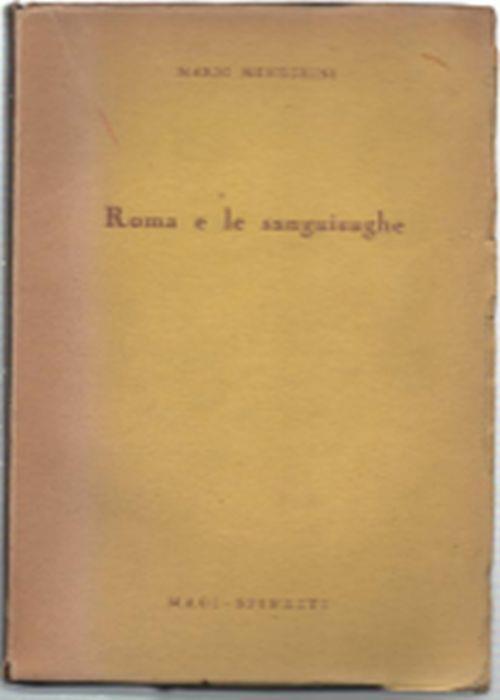 Roma E Le Sanguisughe - Mario Menghini - copertina