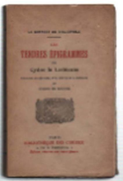 Les Tendres Épigrammes De Cydno La Lesbienne Traduites Du Neo-Grec, Avec Un.. - Giovanni Anonimo - copertina