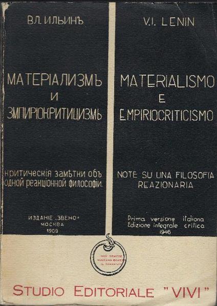 Materialismo E Empiriocriticismo Note Su Una Filosofia Reazionaria - Lenin - copertina