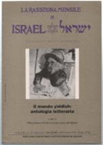 La Rassegna Mensile Di Israel. Il Mondo Yiddish: Antologia Letteraria Vol. Lx..