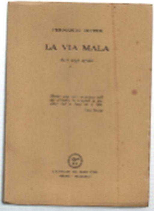 La Via Mala - Fernando Ritter - copertina