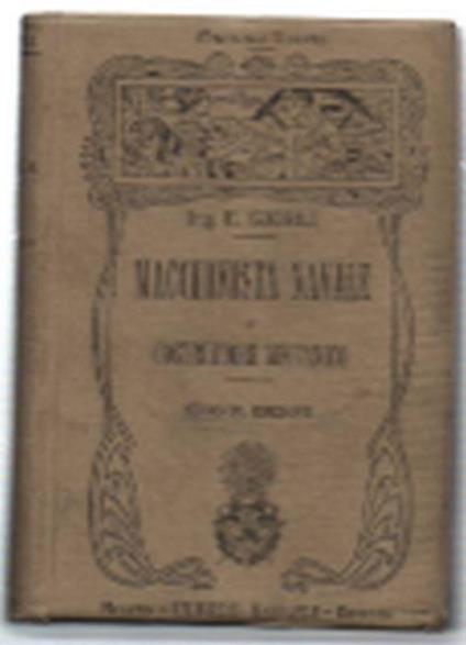 Macchinista Navale E Costruttore Meccanico - E. De Giorgi - copertina