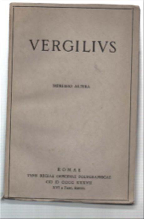P. Vergili Maronis Opera Remigius Sabbadini Recensuit Vol. Ii Aeneis. Impress.. - copertina