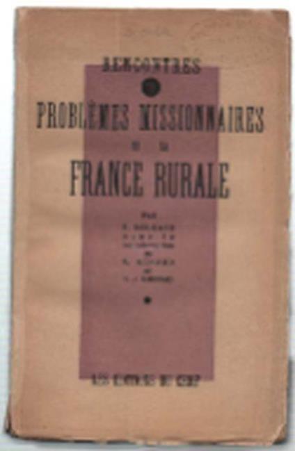 Problemes Missionnaires De La France Rurale - copertina