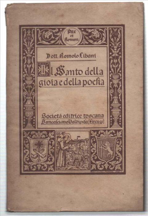 Il Santo Della Gioia E Della Poesia - copertina