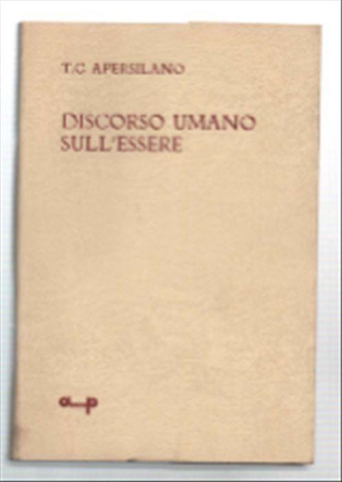 Discorso Umano Sull'essere - copertina