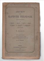Bibliographische Übersicht. Über Die Slavische Philologie 1876 -1891