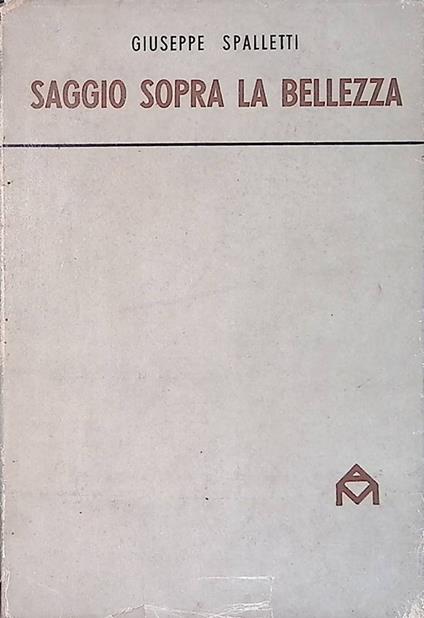 Saggio sopra la bellezza - Giuseppe Spalletti - copertina