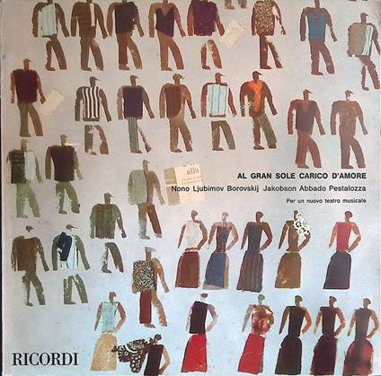 Al gran sole carico d'amore. Nono Ljubimov Borovskij - Jakobson Abbado Pestalozza. Per un nuovo teatro musicale - copertina
