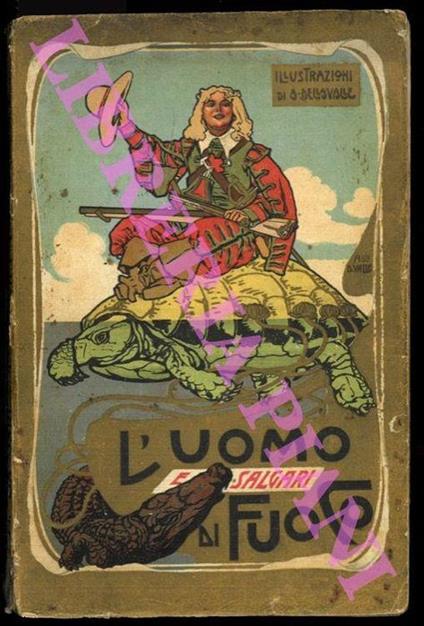 L' uomo di fuoco - Emilio Salgari - copertina