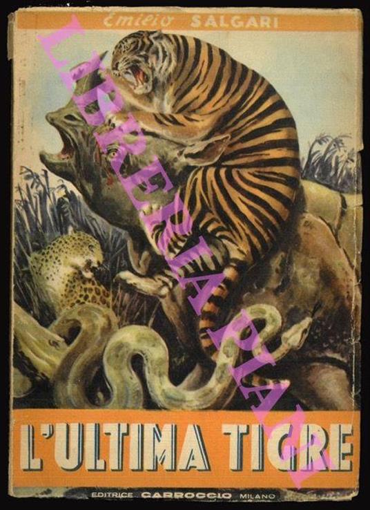 L' ultima tigre - Emilio Salgari - copertina