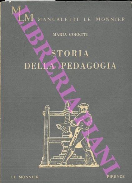 Storia della pedagogia - Maria Goretti - copertina