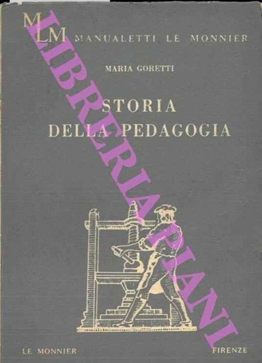Storia della pedagogia - Maria Goretti - copertina
