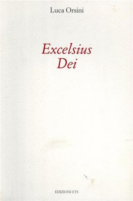 Excelsius Dei - Luca Orsini - copertina