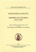 Memoria di Colorno 1612 - 1674. ( Parma )