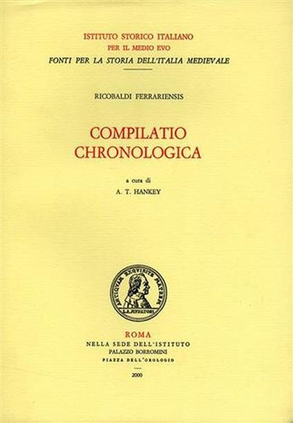Compilatio chronologica - copertina