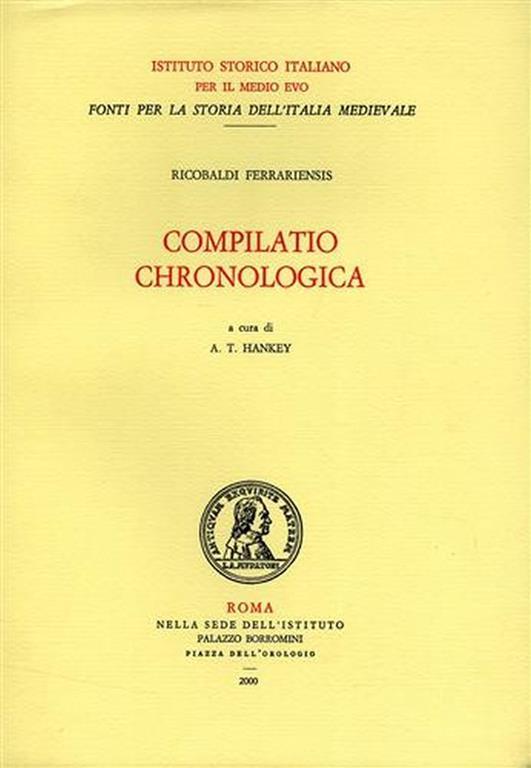 Compilatio chronologica - copertina