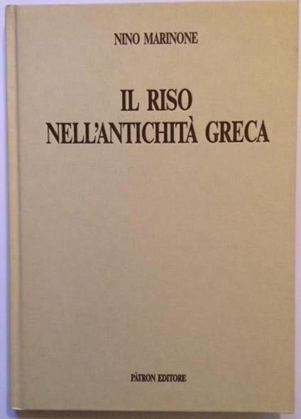 Il Riso Nell'antichità Greca - Giuseppe Marinone - copertina