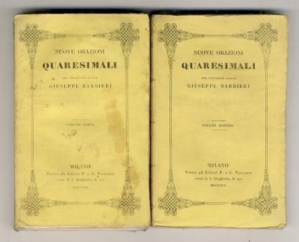 Nuove Orazioni quaresimali - Giuseppe Abbate - copertina