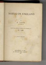 Notes on England. Translated, with an Introductory Chapter by W. F. Rae. 3rd Edition