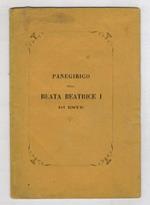 Panegirico della Beata Beatrice I d'Este, recitato nella chiesa della SS. Trinità Modena dal prof. Don Pietro Balan