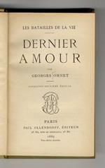 Dernier Amour. 52ème édition