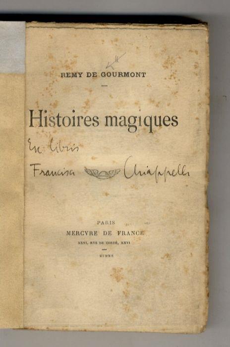 Histoires magiques - Rémy de Gourmont - copertina