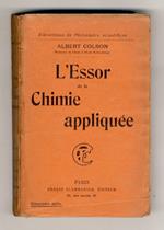 L' Essor de la Chimie appliquée