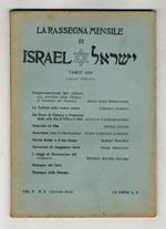 RASSEGNA (LA) mensile di Israel. Vol. V., N. 3. Tamuz 5690. Luglio 1930-VIII
