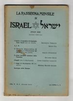 RASSEGNA (LA) mensile di Israel. Vol. V., N. 2. Sivan 5690. Giugno 1930-VIII