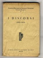 I Discorsi. (1928-1931)