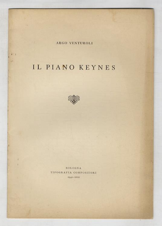 Il Piano Keynes - copertina