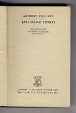 Barchester Towers. Introduction by Michael Sadleir