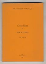 Catalogues et publications en vente