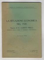 La situazione economica nel 1928. Rapporto del Dr. Alberto Pirelli presidente della Camera di Commercio Internazionale (12 aprile 1929)