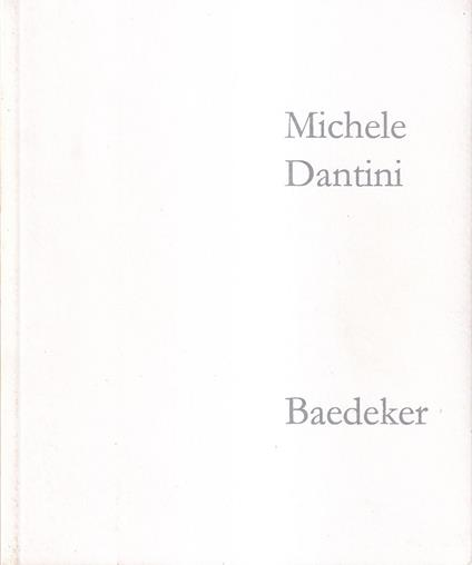 Michele Dantini - Baedeker - Bardini Boboli Project - Michele Dantini - copertina